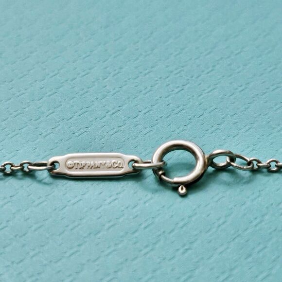 🩵SOLD🩵Tiffany & Co. Round Diamond Solitaire 0.25 ct Platinum Chain Necklace - Picture 5 of 9